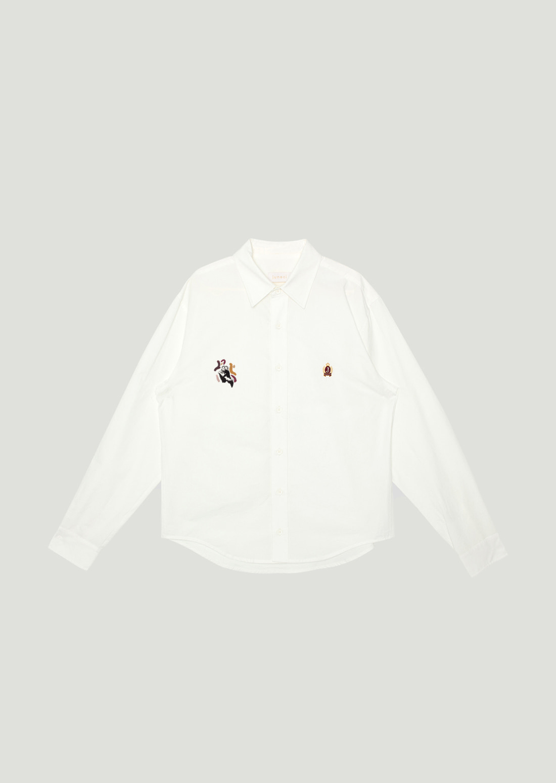 J Emblem Shirt (White) x MIN KYUNGHEE